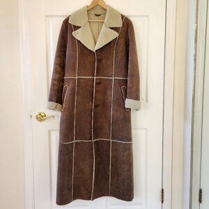 Wilson's Leather long leather coat, size M